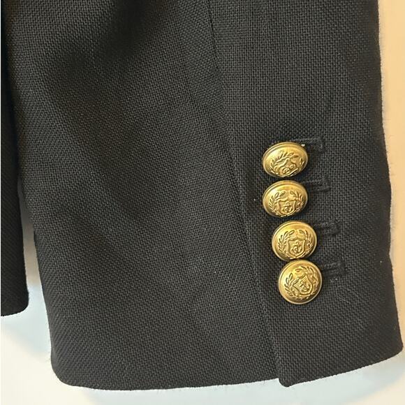 J. Crew Rhodes Black Wool Blazer Style E1037 Size 8 Tall Long Preppy Designer - Picture 10 of 15